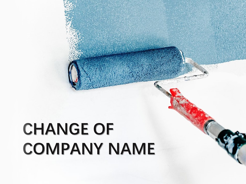 Who to inform when a company changes its name