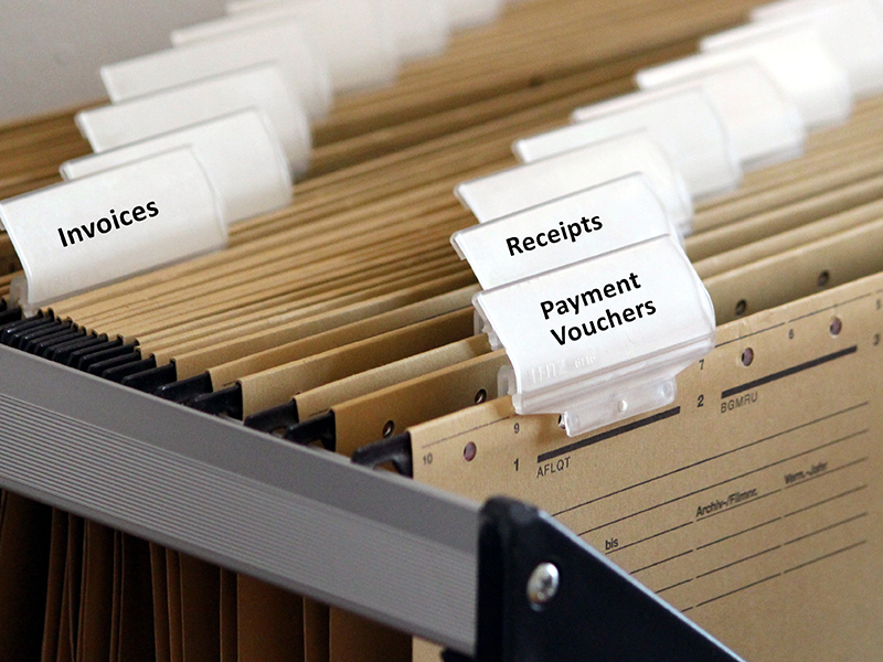 Maintaining proper accounting records and documents