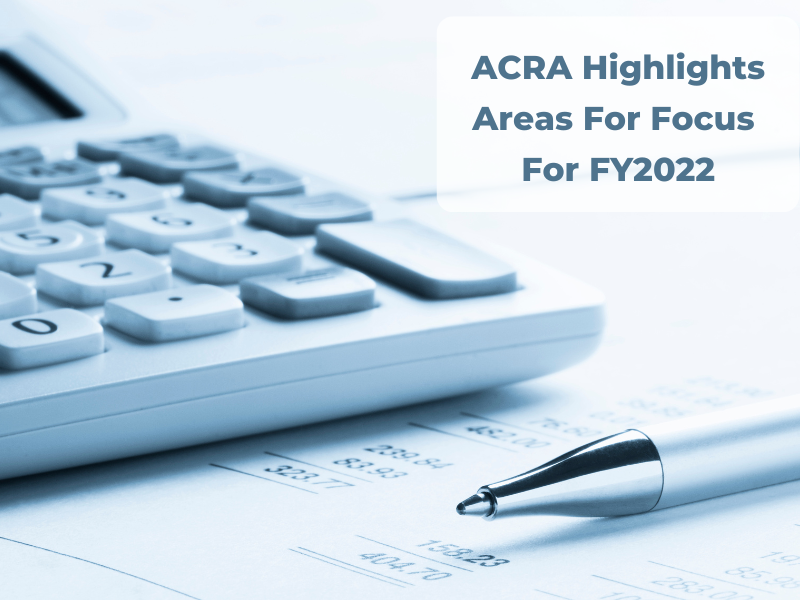 ACRA highlights areas for focus for FY2022