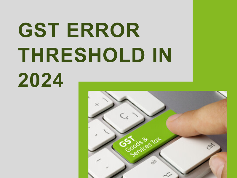 Increase in threshold for GST error correction